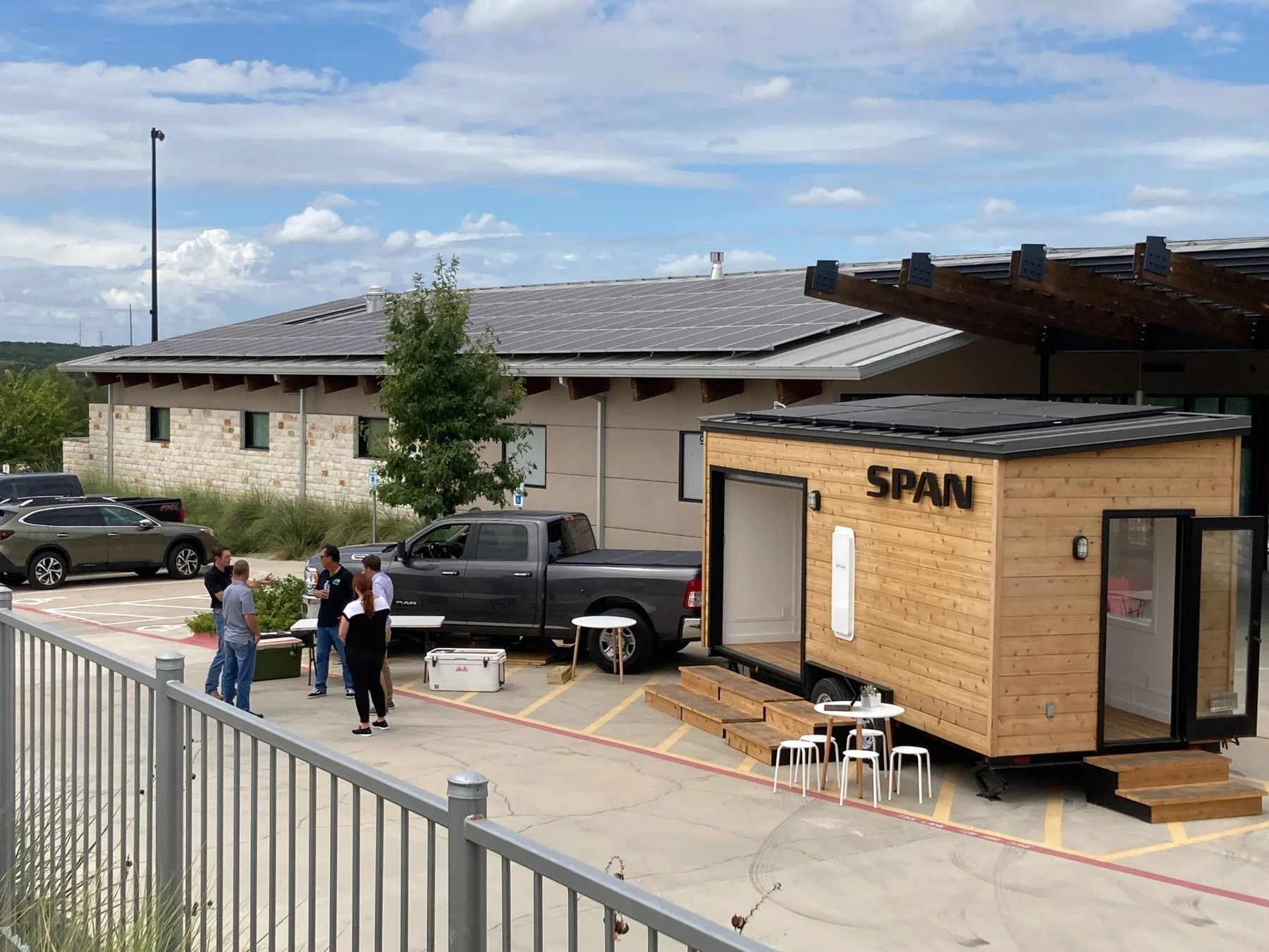 SPAN Mobile Home exterior used for product training